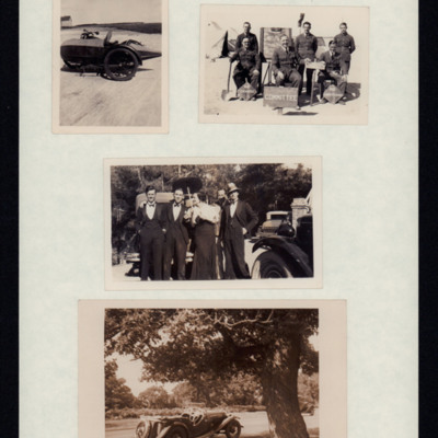 Sidecar, Aircrew Relaxing, Pre-War Outing and Sports Car
