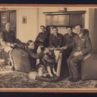 Richard Kellett, five colleagues, a cat and a dog