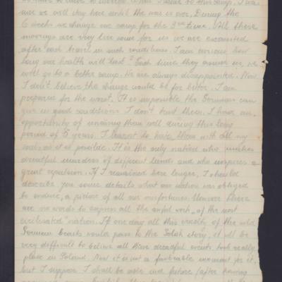 Letter addressed to comrade in arms