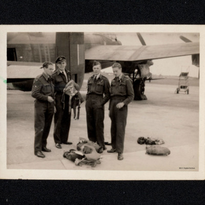 Flight Lieutenant Sedgewick and three crew members