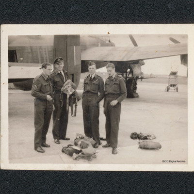 Flight Lieutenant Sedgewick and three crew members