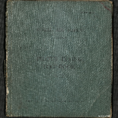 Frederick Davy&#039;s pilot&#039;s flying log book. Two
