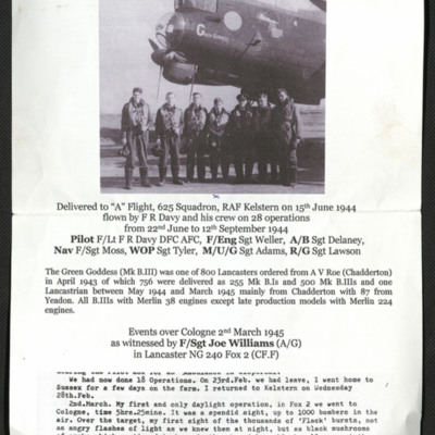 The Fate of Lancaster PB158