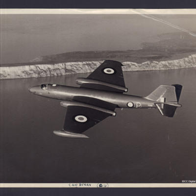 Canberra over the Isle of Wight