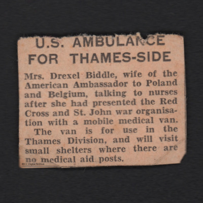 US Ambulance for Thames-Side