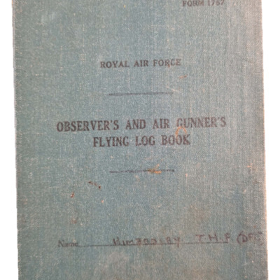 Thomas Kimberley&#039;s observer&#039;s and air gunner&#039;s flying log book