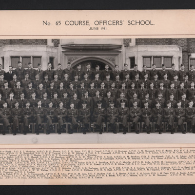 Number 65 course, officer&#039;s school