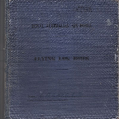 Laurence Larmer&#039;s Royal Australian Air Force flying log book