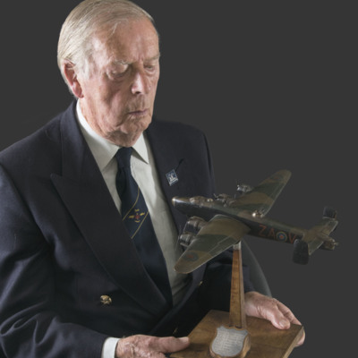 Robert McClements and his model of Halifax ZA-V 