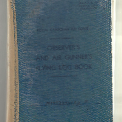 Frank Mottershead’s observer’s and air gunner’s flying log book