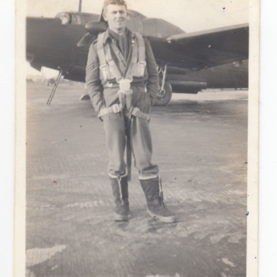 Don Southwell in flying kit