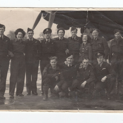 Group of thirteen including aircrew and ground personnel