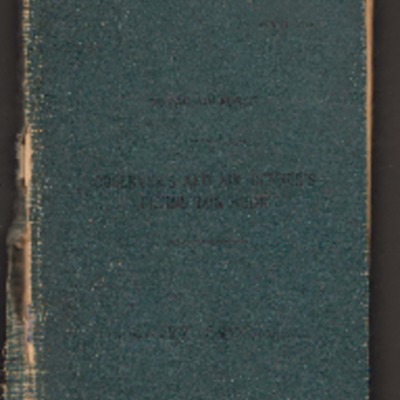 Sydney Grimes&#039; observer&#039;s and air gunner&#039;s flying log book 