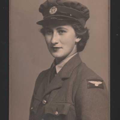 Airwoman in uniform