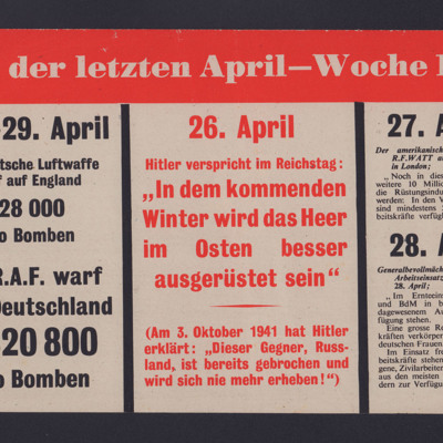 Aus der letzten April-Woche 1942 (From the last week in April 1942)