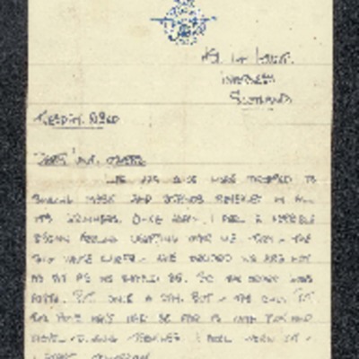 Letter from Peter Lamprey to W Gunton