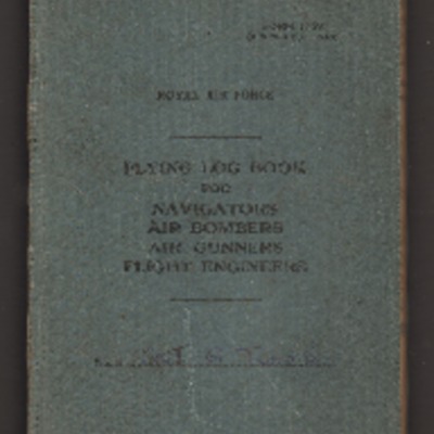 George Toombs’ flying log book for navigators, air bombers, air gunners and flight engineers