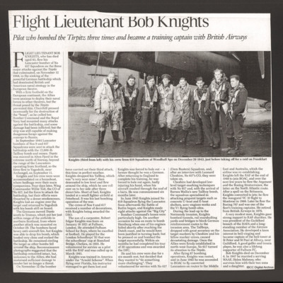 Bob Knights&#039; Obituary