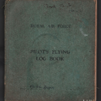 George C Dunn’s pilot&#039;s flying log book. Two
