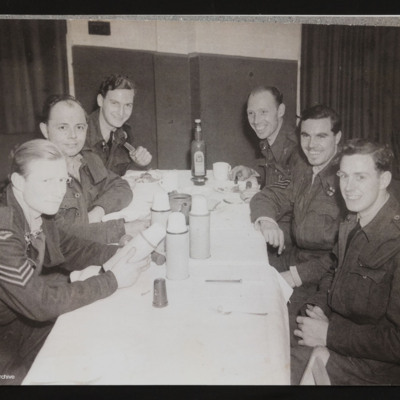 Six Airmen Dining