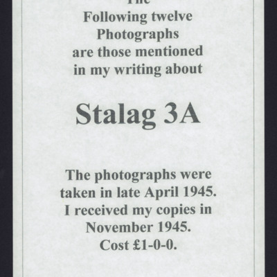 Stalag 3A Photographs