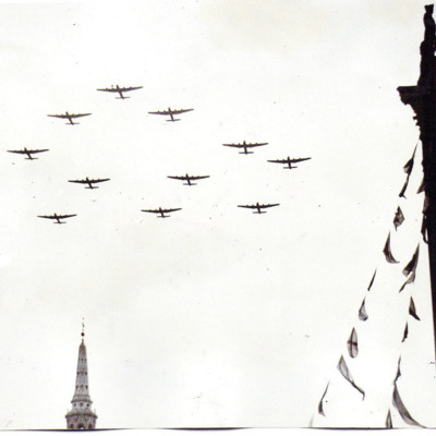 Formation of Lancasters over London
