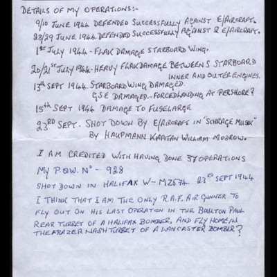 List of some of Frank Manion&#039;s operations