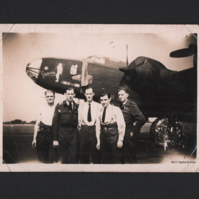 Five Airmen and Halifax EY-Q MZ774
