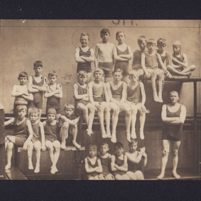 Fred Richardson and Classmates at the Pool