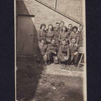 Small group of WAAF and RAF personnel