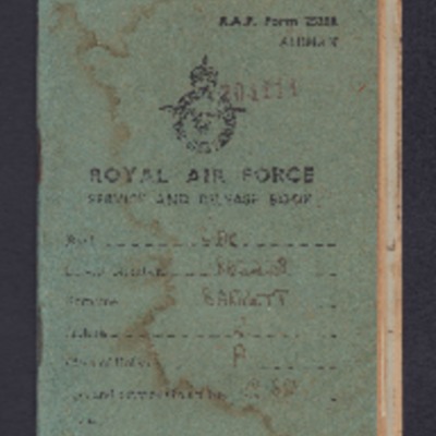 Raymond Barretts RAF form 2520A