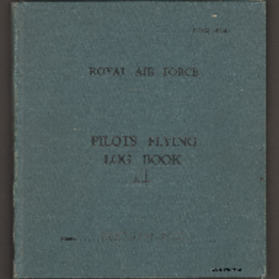 Michael Beetham pilot&#039;s flying log book. Three