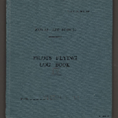 Michael Beetham pilot&#039;s flying log book. Four