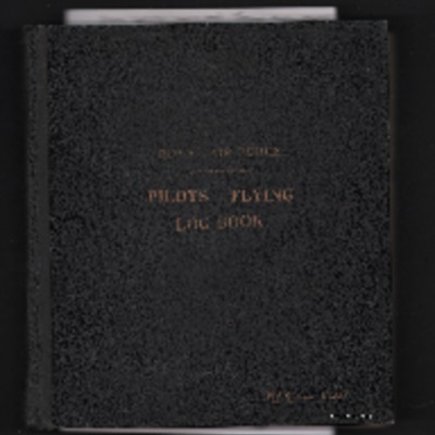 Harold Blow’s pilots flying log book