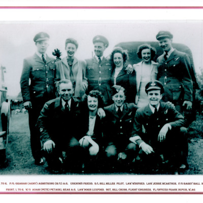 Bill Chubb, five airmen and four women