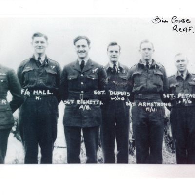 Seven airmen including Bill Chubb