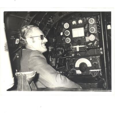Arthur Woolf at wireless operator station