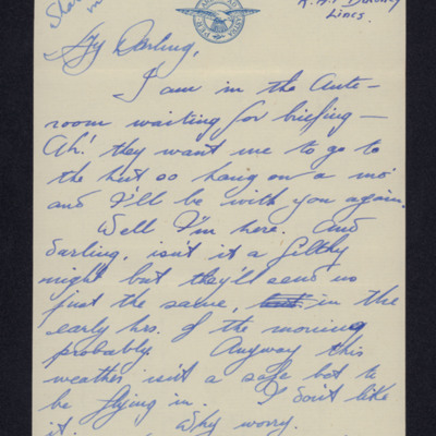 Letter from Malcolm Payne to Doris Weeks