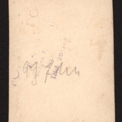Reverse side of photograph No. 3