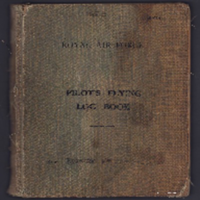 Albert Edward Edmunds’ pilots flying log book