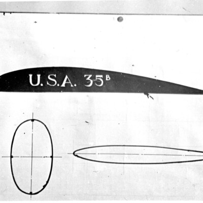 Drawings of aircraft sections