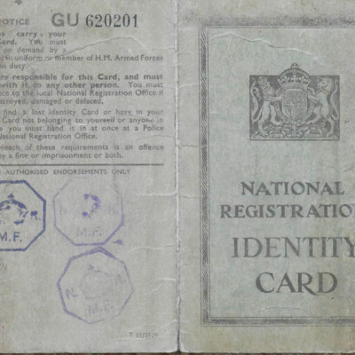 Harry Fearns Identity Card