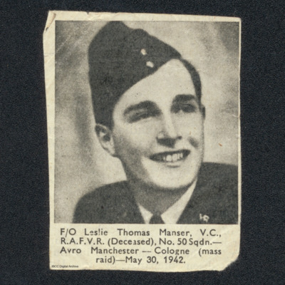 Flying Officer Leslie Thomas Manser, Victoria Cross