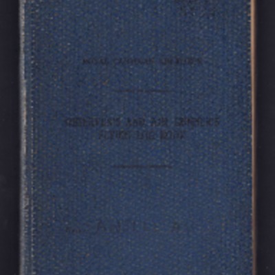 Albert Ansell&#039;s observer’s and air gunner’s log book