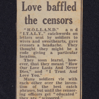 Love baffled censors