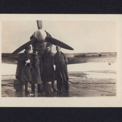 Andrezj Jeziorski and three Airmen