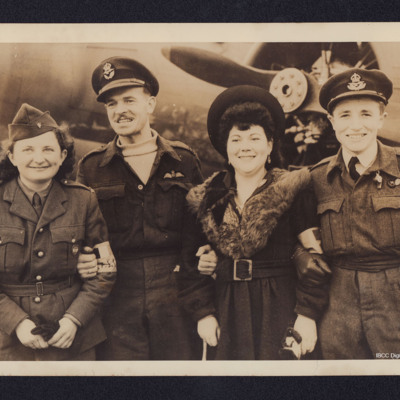 Kenneth Killeen, Paddy Aitken and two women from the French Forces of the Interior