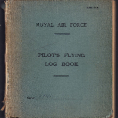 George Alexander Mackie’s pilots flying log book. Two