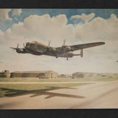 Lancaster taking off