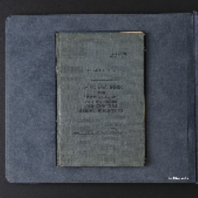 Kenneth Pope&#039;s flying log book for navigators, air bombers, air gunners and flight engineers